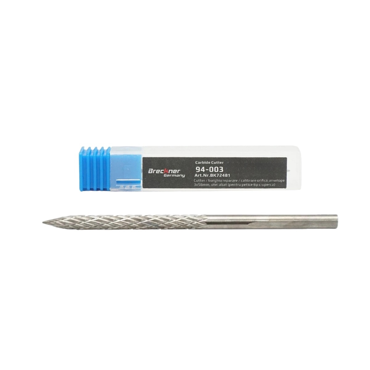 vulcanizare & depozit anvelope srl Burghiu cutter calibrare orificii petice anvelope tip ciuperca 3x58mm otel aliat 94-003 Breckner Germany, BRECKNER GERMANY, BK72481