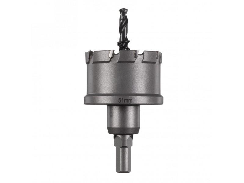 MILWAUKEE Fierăstrău cu gaură TCT 51 mm cu mâner cu 3 fețe inox