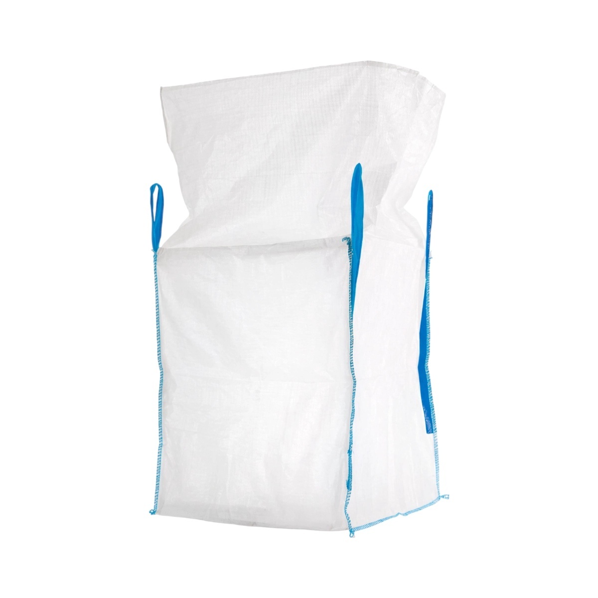 0 Sac big bag 95x95x110cm alb, capacitate 1250kg, tip U-Panel nelaminat, fund plan, top fusta 85cm, DISUX03