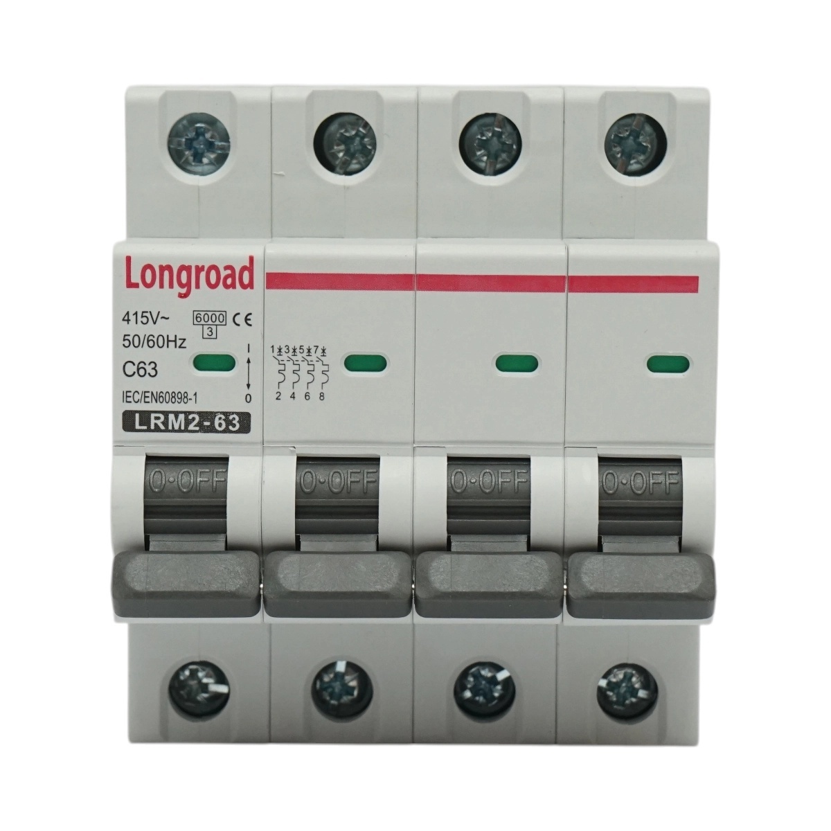 0 Siguranta automata intrerupator MCB 4P 63A 415VAC Longroad, BK77770