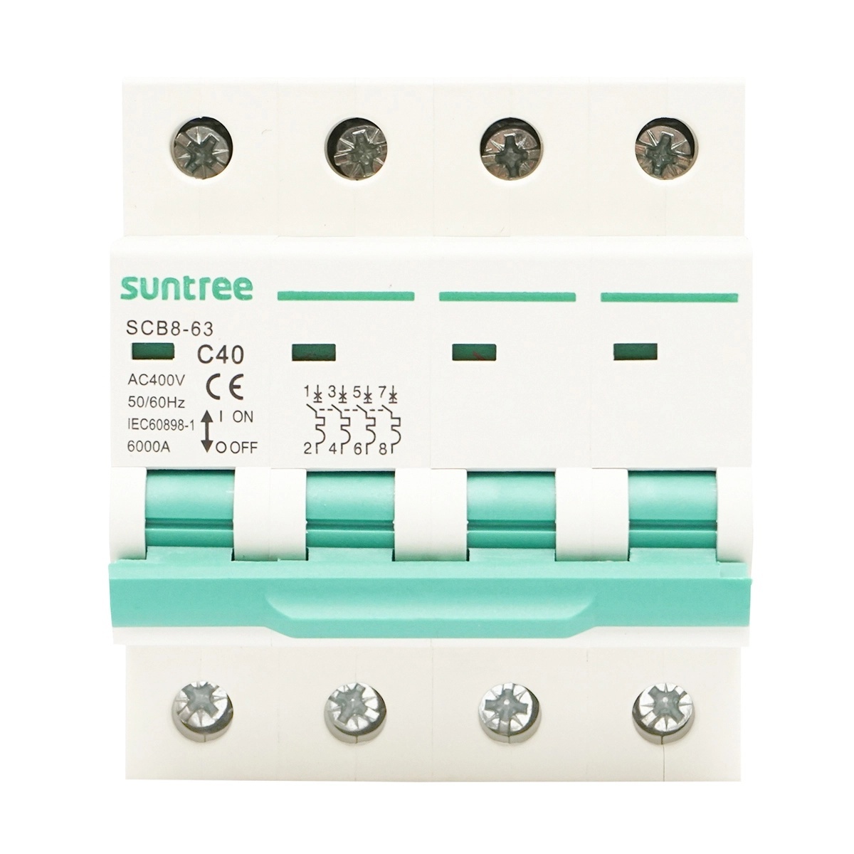 contor bidirectional trifazat Siguranta automata tip intrerupator trifazat 4P, 40A, 400VAC Suntree, SUNTREE, BK77768