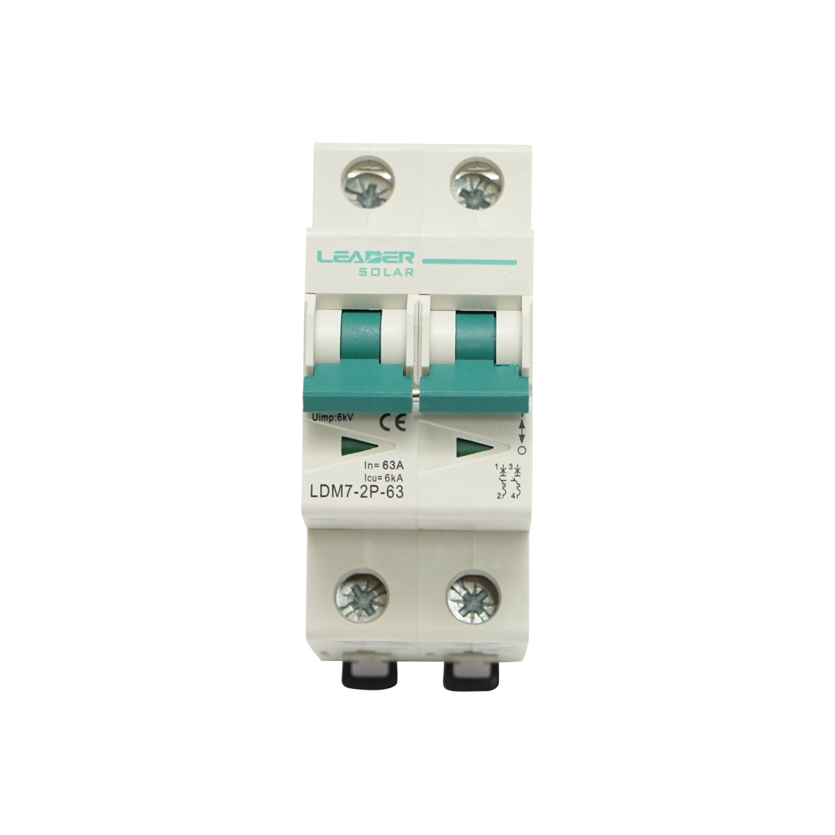 Siguranta automata tip intreruptor LDM7-63-2P, Cod: DISHT42, Brand: Leader