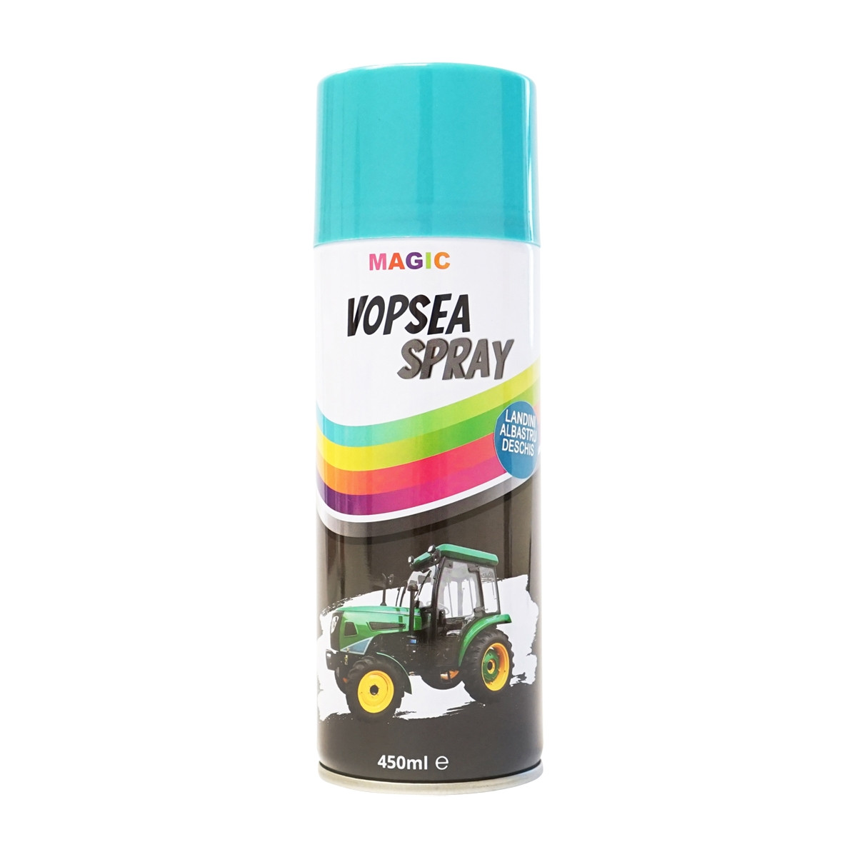 Spray vopsea auto albastru deschis tip Landini profesionala cu uscare rapida 450ml, Cod: BK835121, Brand: MAGIC