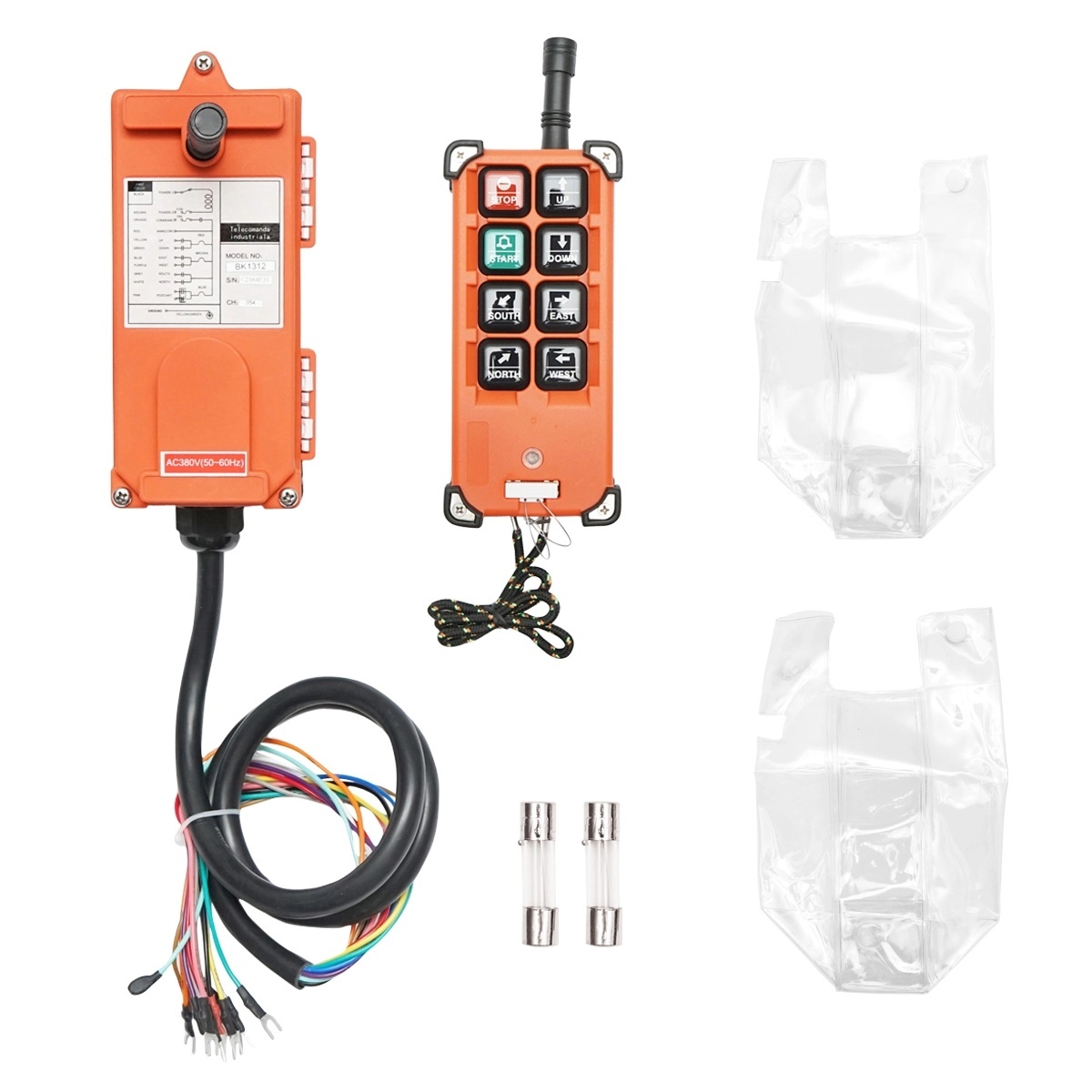 moara industriala Telecomanda industriala wireless cu 6 comenzi AC 380V si protectie la apa Breckner Germany, BRECKNER GERMANY, BK81312