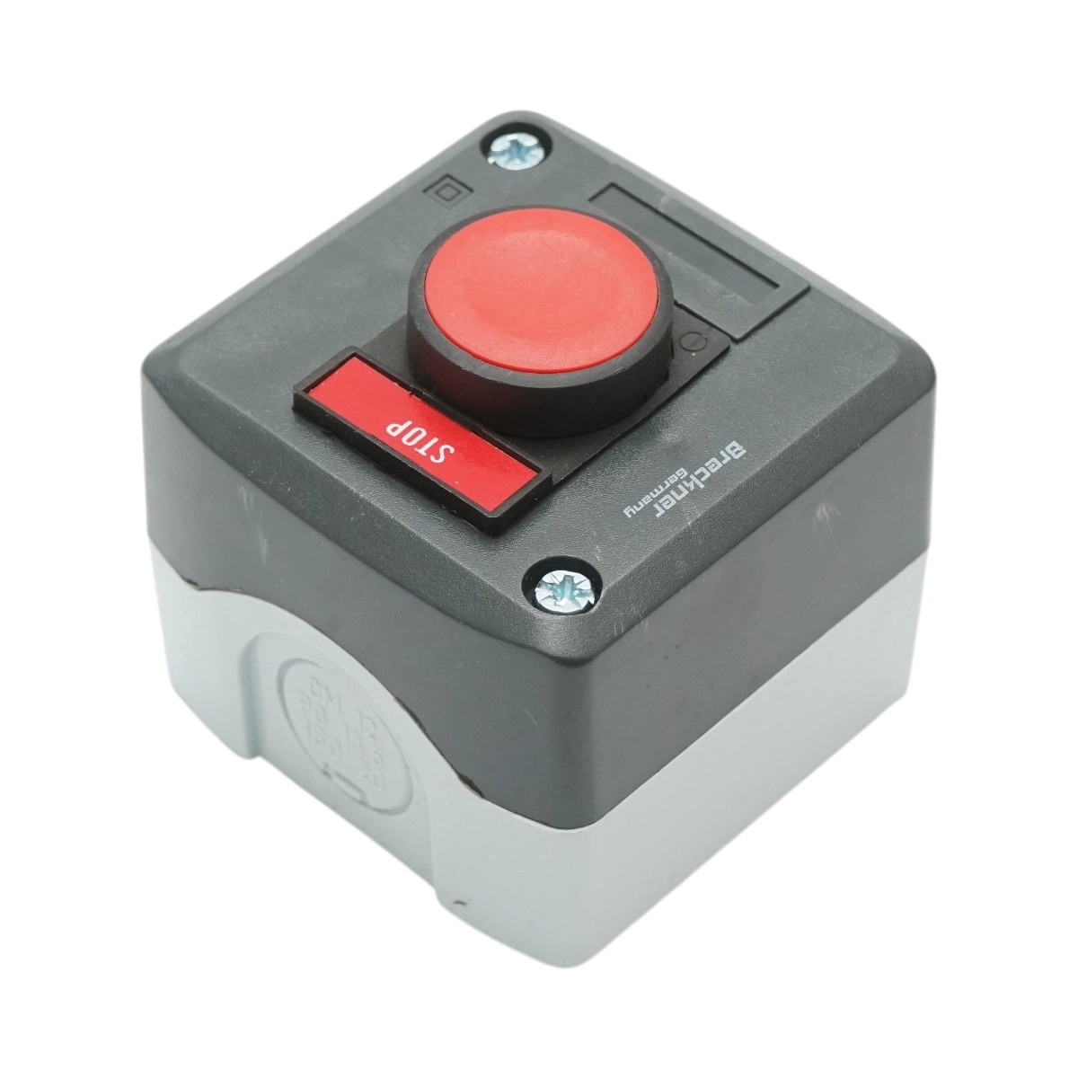 buton cu revenire Carcasa buton comanda STOP rosu cu revenire 1NC Breckner Germany, BRECKNER GERMANY, BK76767