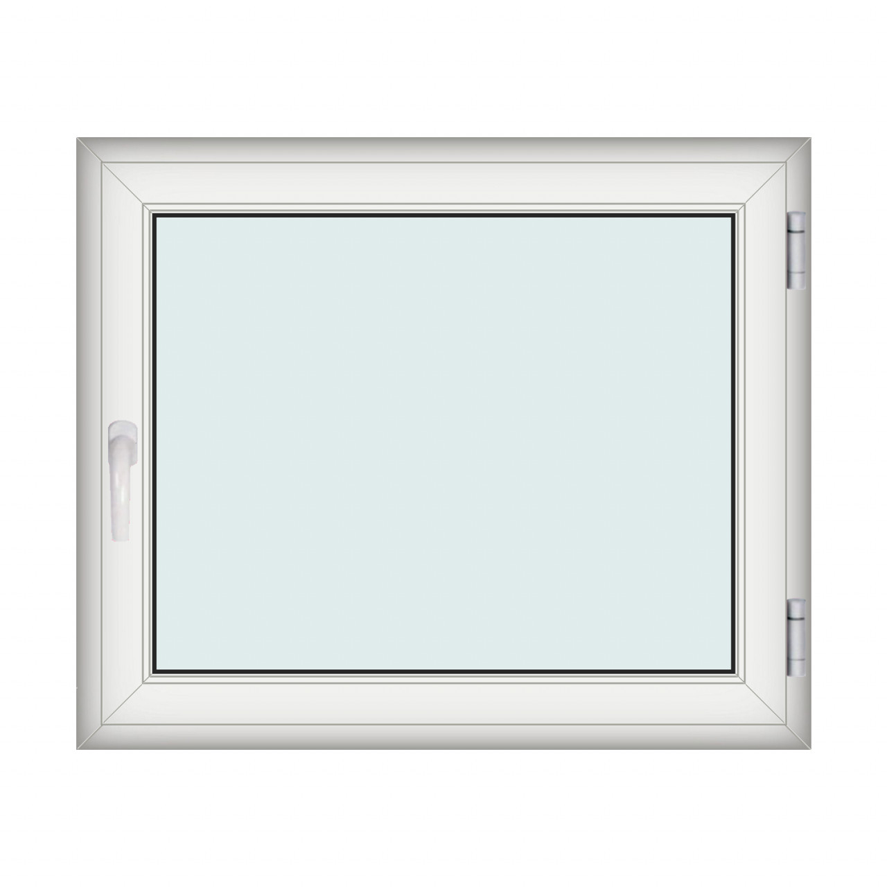 Fereastra 120x100cm, 1 canat, alb, dreapta si rabatare, Klass, 7cm, 6 camere, 2 garnituri