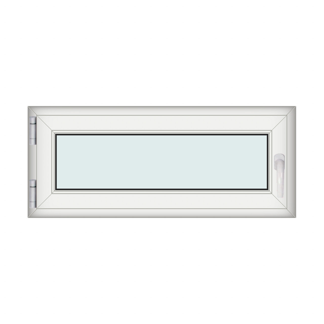 Fereastra 120x50cm, 1 canat, alb, stanga si rabatare, Klass, 7cm, 6 camere, 2 garnituri