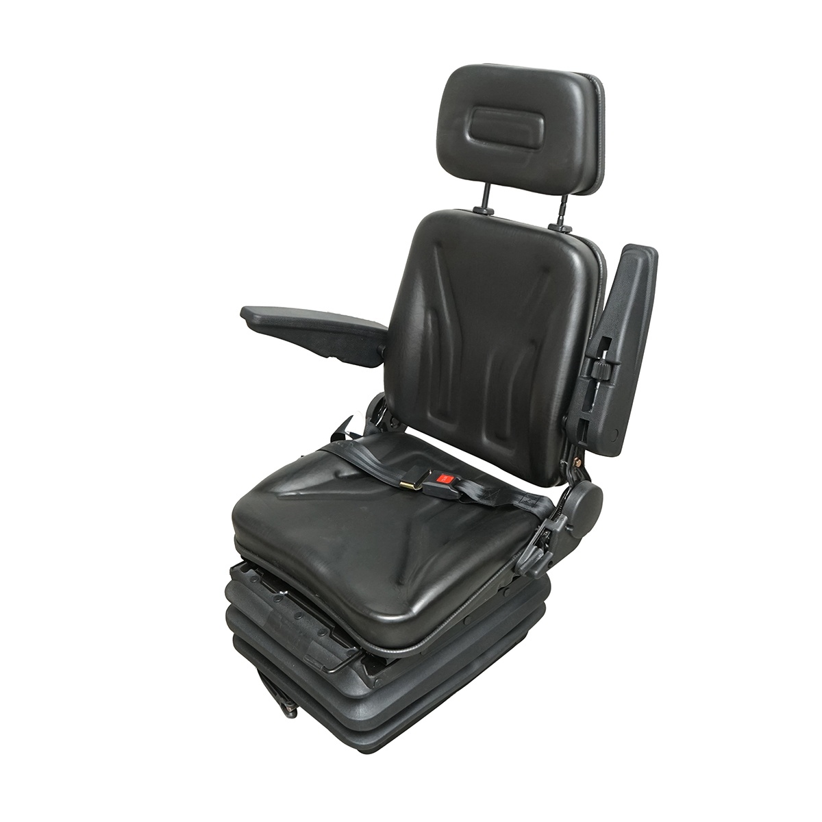 Scaun universal reglabil pe greutate 50-130Kg, cotiere si spatar rabatabil 50-90° pentru tractor, utilaje agricole, industriale, stivuitor, Cod:
