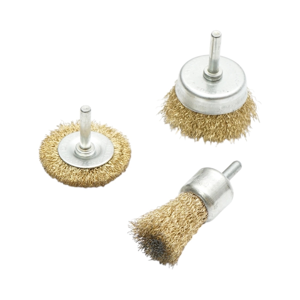 sarma sudura Set 3 perii sarma circulare 50mm, cupa 50mm, pensula 25mm, tija 6mm, max. 4500rpm Breckner Germany, BRECKNER GERMANY, BK88213