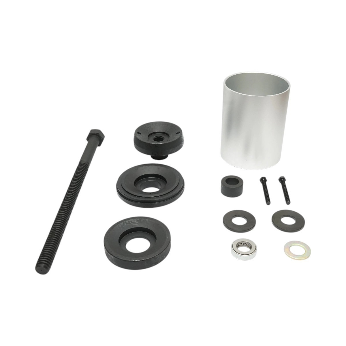 presa pentru brichete Set presa montare si demontare bucse silent axa SAF, Mercedes DCA, HT 12 piese Breckner Germany, BRECKNER GERMANY, BK72519