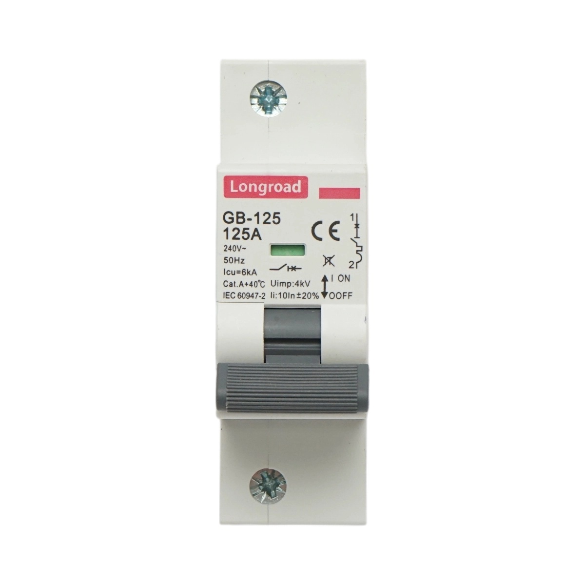 0 Siguranta automata intrerupator MCB 1P, 125A, 240VAC, 6kA Longroad, BK79230