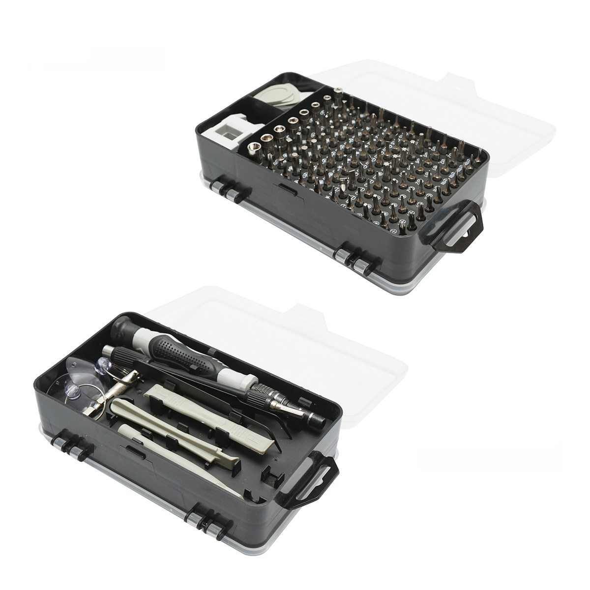 Trusa surubelnite de precizie biti, torx, cruce, hexagonal pentru electronice 120 piese , Cod: BK79826, Marca: BRECKNER GERMANY