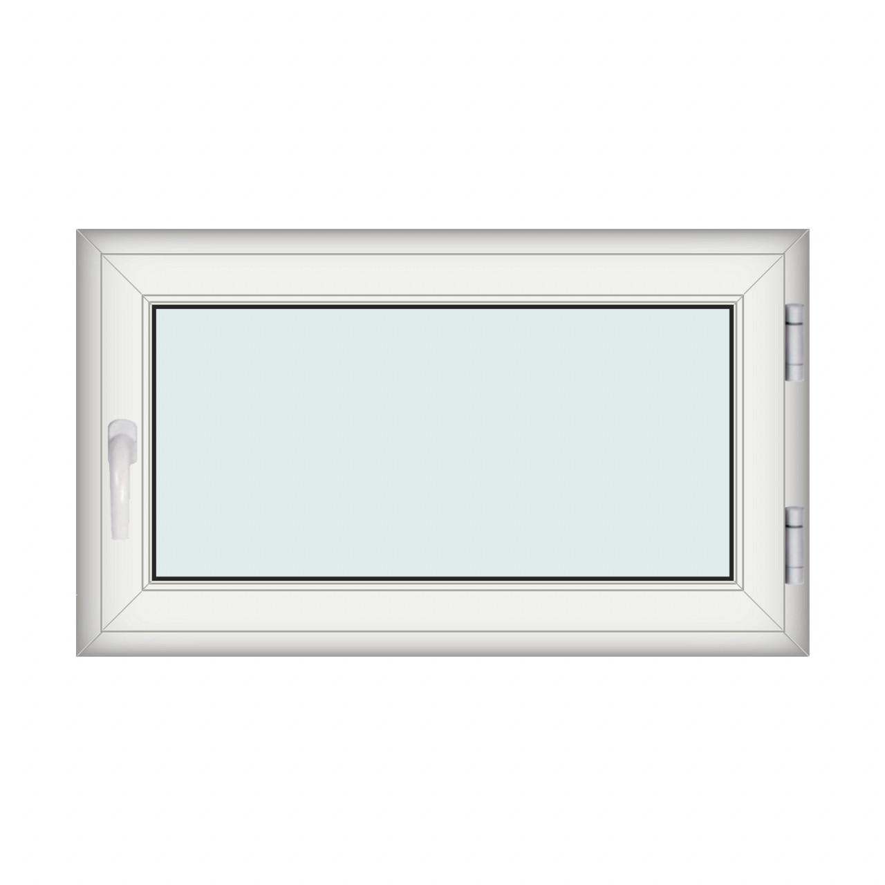 Fereastra 120x70cm, 1 canat, alb, dreapta si rabatare, Klass, 7cm, 6 camere, 2 garnituri