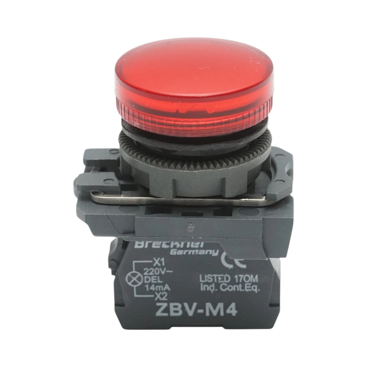 bloc masura monofazat Indicator semnalizare LED rosu 220V, 14mA, TB5 Breckner Germany, BRECKNER GERMANY, BK76512