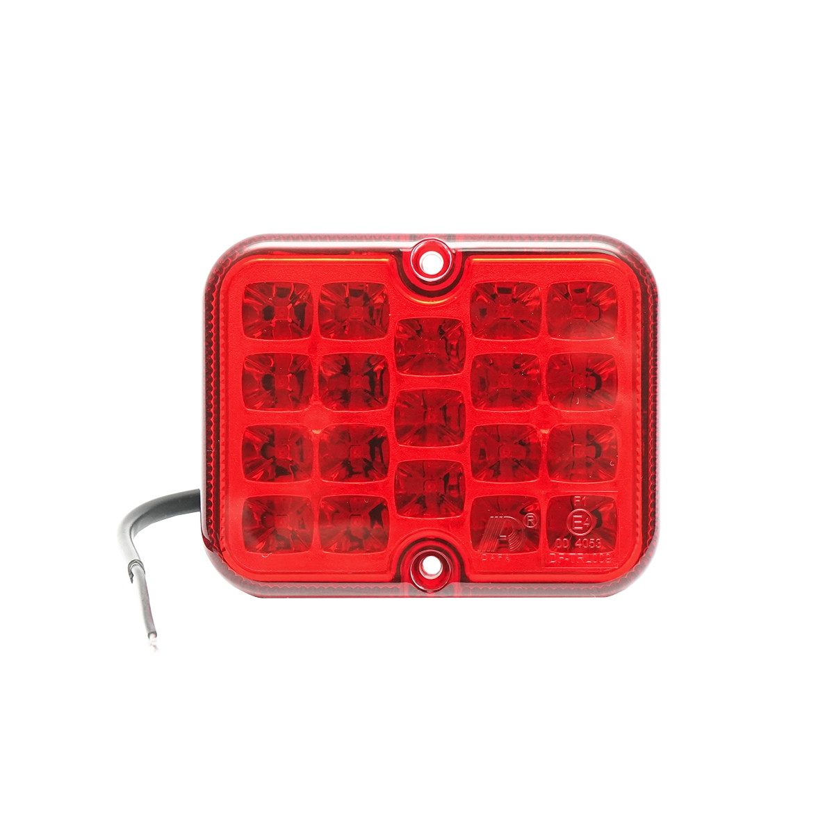 Lampa ceata rosie cu LED E-mark 101x81x29mm IP67, Cod: BK69035, Brand: BRECKNER GERMANY