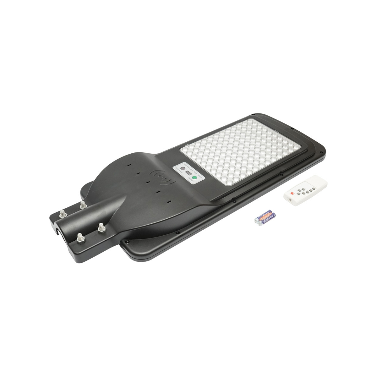 Lampa solara LED iluminat stradal, 150W, IP65, 6500K cu panou solar, senzor de miscare, telecomanda, prindere pe stalp, Cod: BK69221 Echivalență: