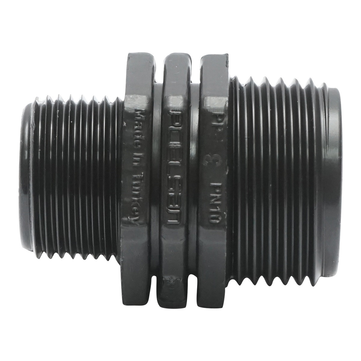 Niplu, reductie, cu filet exterior, D1x3/4 toll, PN10, pentru sisteme de irigatii, Cod: DISLV27, Poelsan