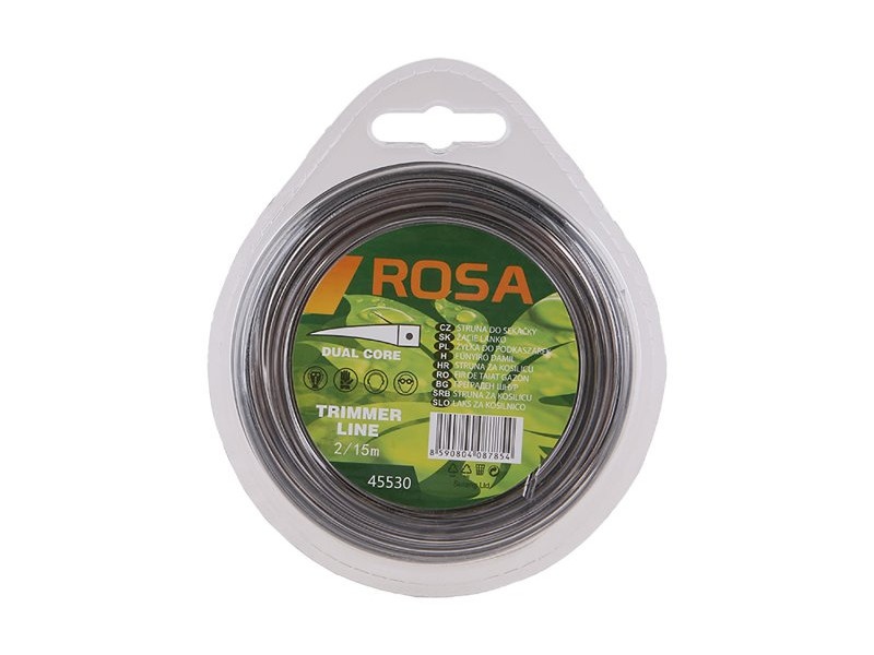 mașina de tuns parul ROSA Sfoară de tuns iarba 2 mm x 15 m pătrat armat