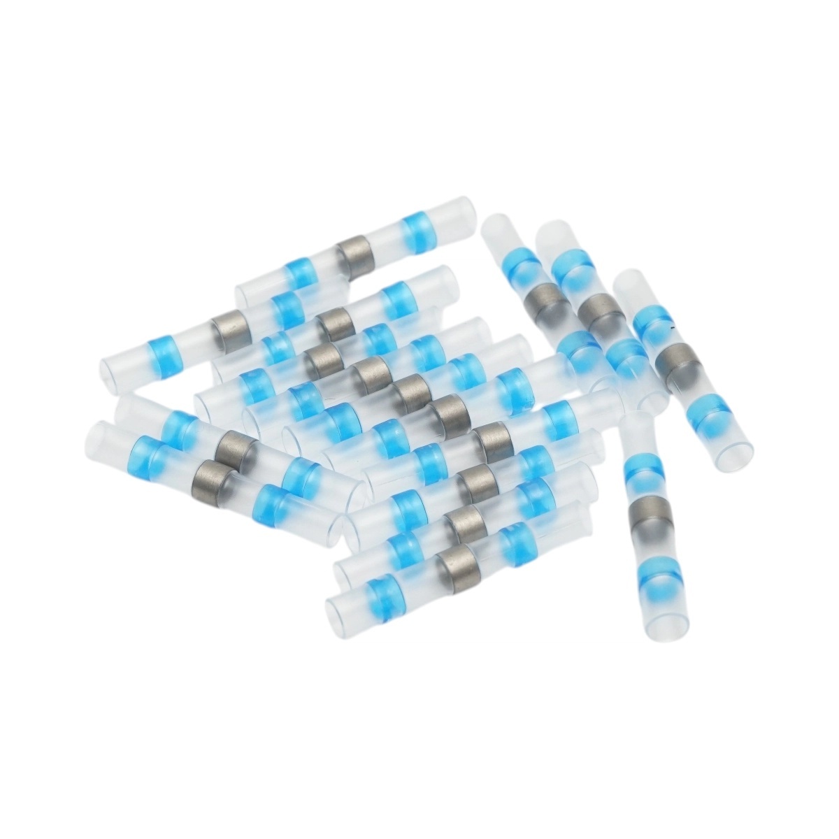 tub termocontractabil cu cositor Set 50 conectori termocontractabili cu inel de cositor 1.5-2.5mm2 Leader, Leader, BK92110