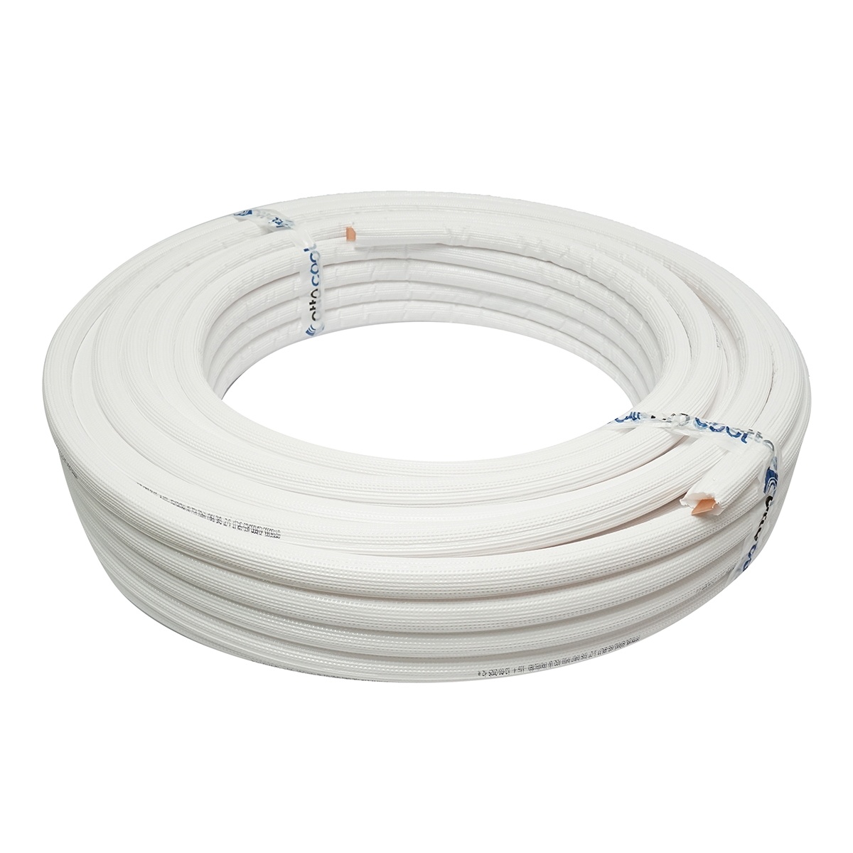 Teava cupru izolata 1/2 (12.7mm), grosime perete 0.70mm, izolatie 6mm pentru instalatii aer conditionat 50m/rola, Cod: DISTT92