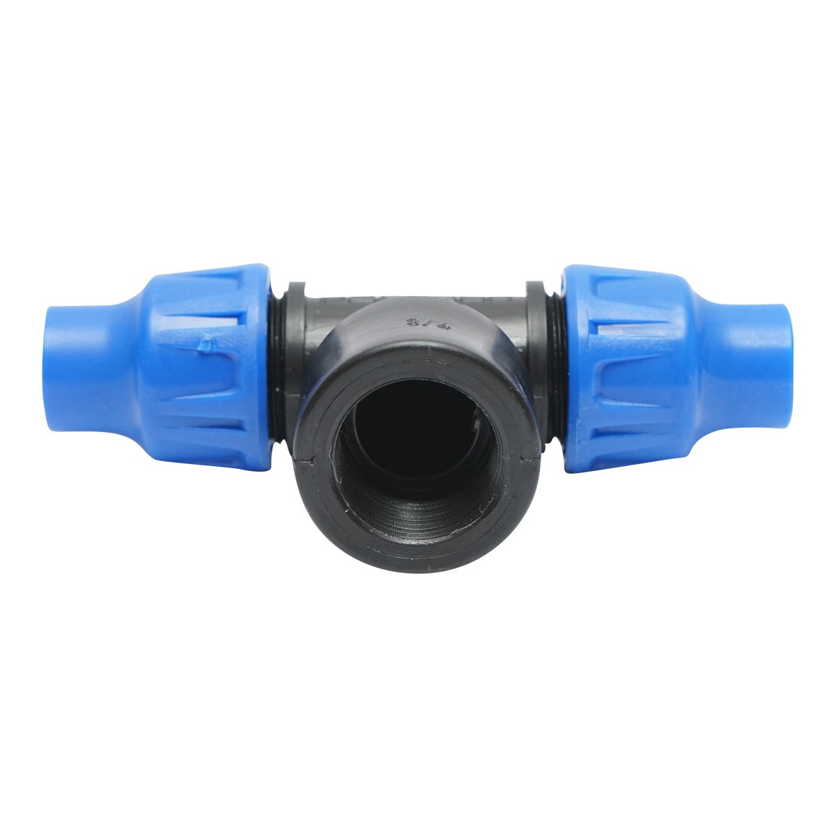 Poelsan Teu compresiune, D16mmx3/4 toll, PN10, cu filet interior, pentru sisteme de irigatii, Cod: DISLV01, Poelsan