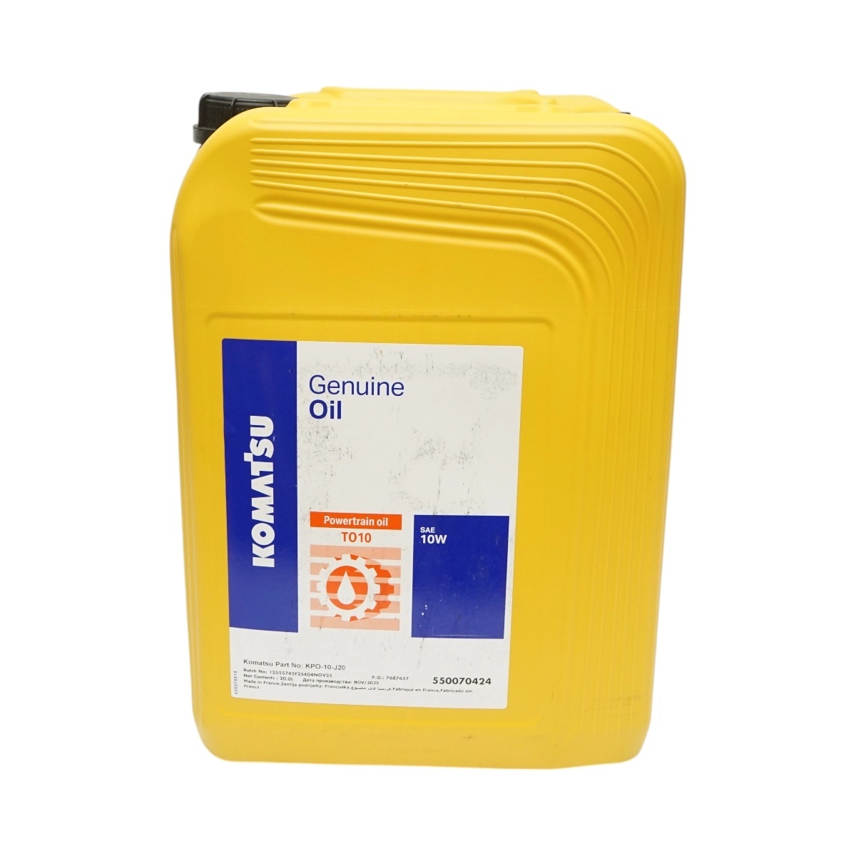 cbd oil Ulei transmisie Komatsu T010 SAE 10W Genuine Oil 20L, AAA249