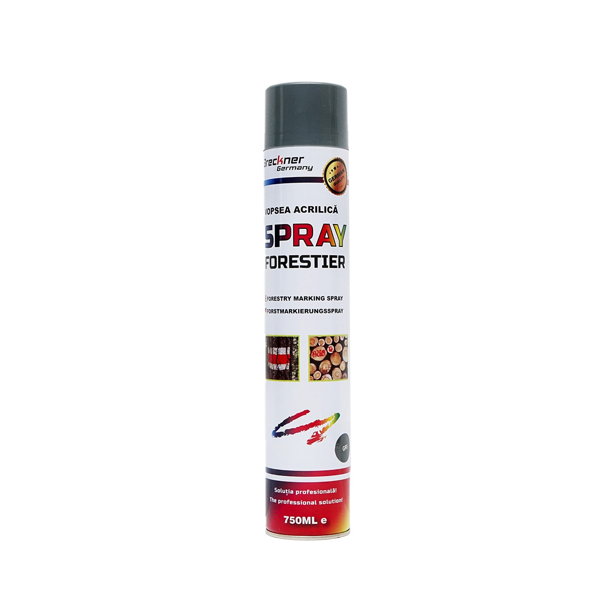 Vopsea spray marcaj forestier gri 750ml, Cod: BK1S121, Brand: BRECKNER GERMANY