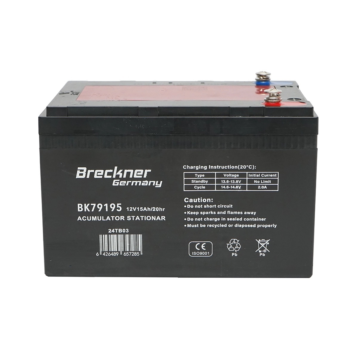 televize na 12v Baterie sistem solar cu gel 12V 15Ah 20HR 150x100x100mm Breckner Germany, BRECKNER GERMANY, BK79195