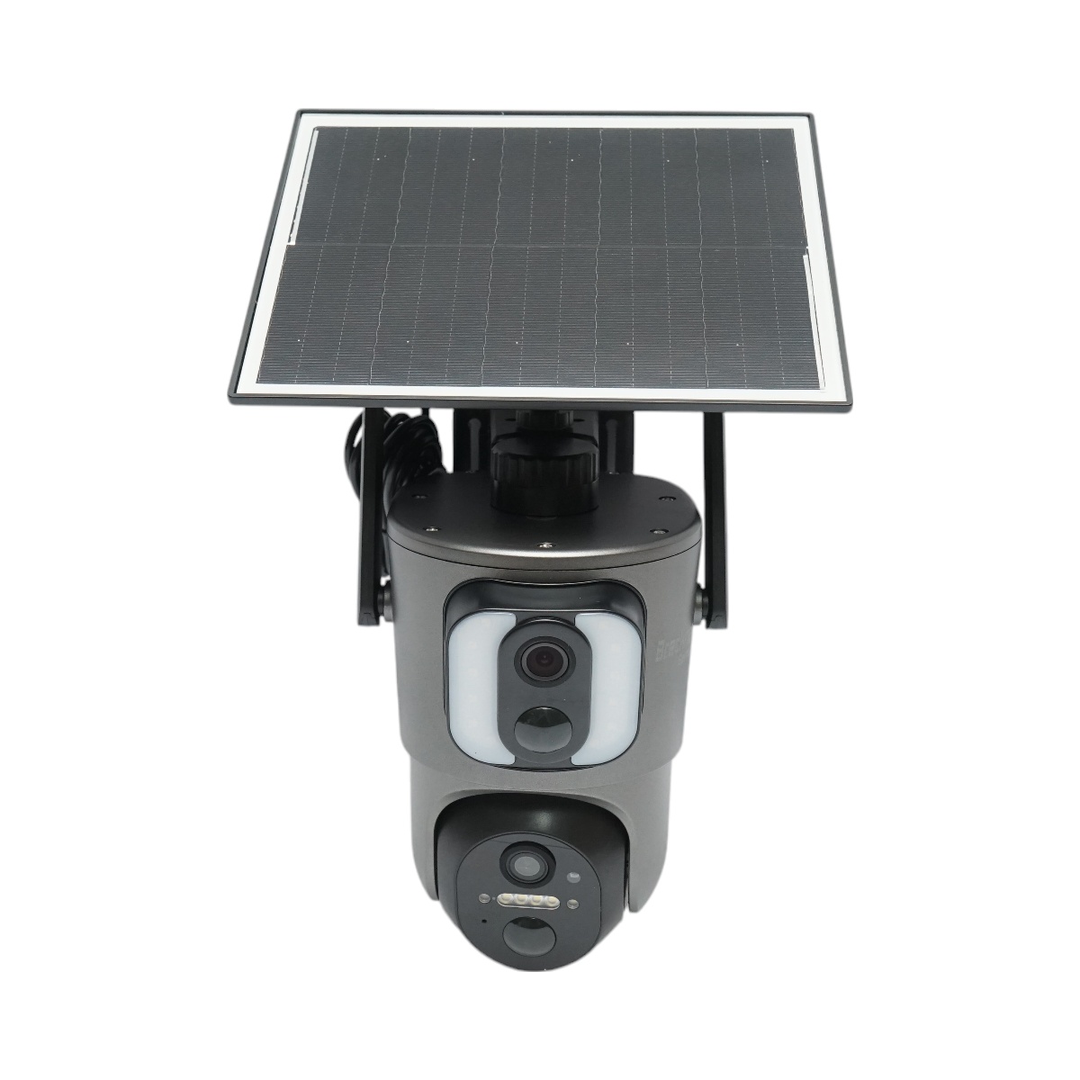 Camera supraveghere cu lentila duala 6MP, 4G, WIFI 2.4 GHz cu panou solar, baterie 13500 mAh, control PTZ, senzor miscare, detectie umana PIR, smart