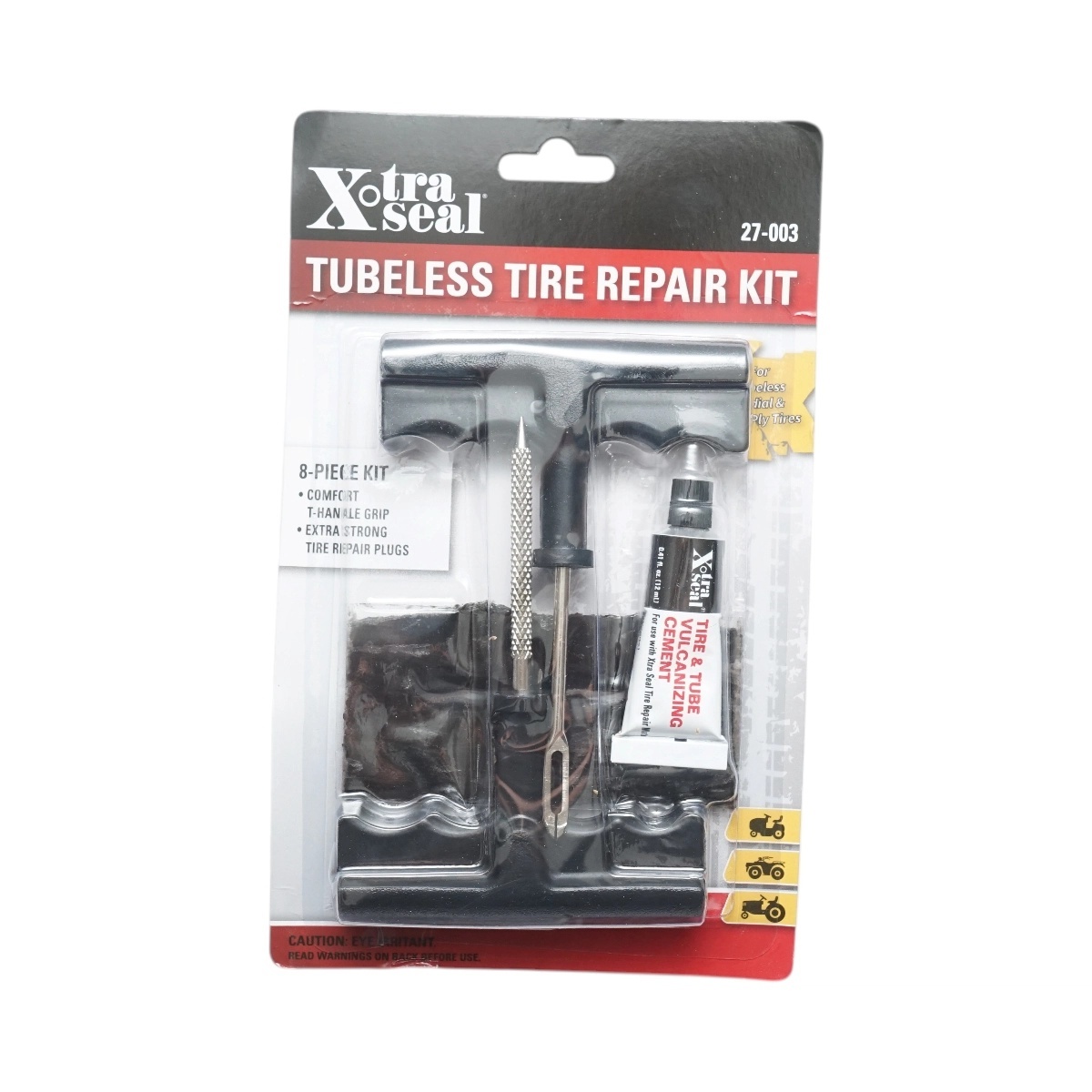 0 Kit vulcanizare anvelope tubeless la rece cu snur, adeziv, instrument inserare tip ac si alezor 27-003 X-TRA SEAL, DISVE79
