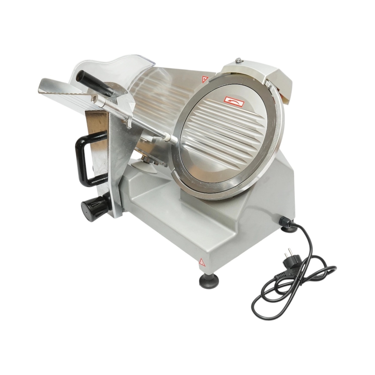 mașină de feliat mezeluri Masina de feliat carne si mezeluri electrica 150W, 220V, grosime reglabila 0.2-12mm, diametru lama 250mm, DISGN81