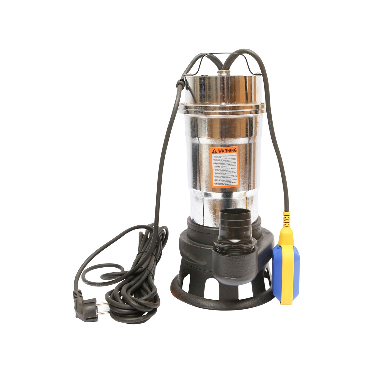 Pompa drenaj, apa murdara submersibila cu flotor 750W, 200L/min, adancime 11m, 220V SWP10-11-0.75F, Cod: BK69738, Echivalență: DISLH75, Breckner