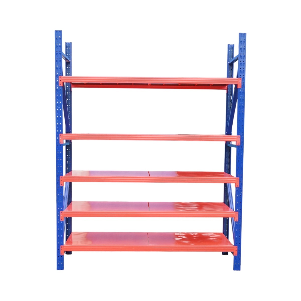 raft depozitare peste mașina de spalat Raft metalic depozitare 5 nivele 200x60x250cm, 300 kg/nivel, albastru-portocaliu Breckner Germany, BRECKNER GERMANY, DISAY23