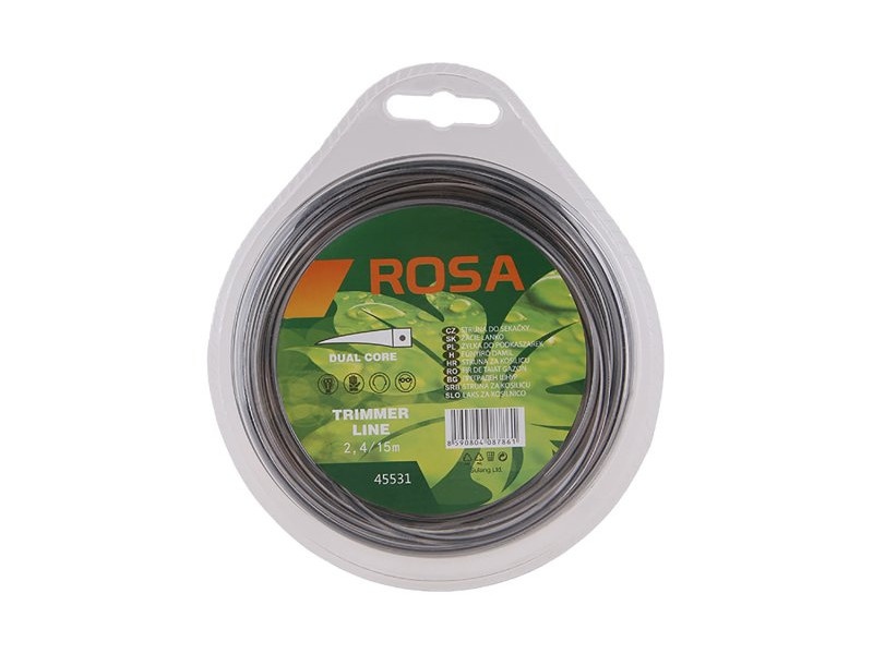 mașina de tuns parul ROSA Sfoară de tuns iarba 2,4 mm x 15 m pătrat armat