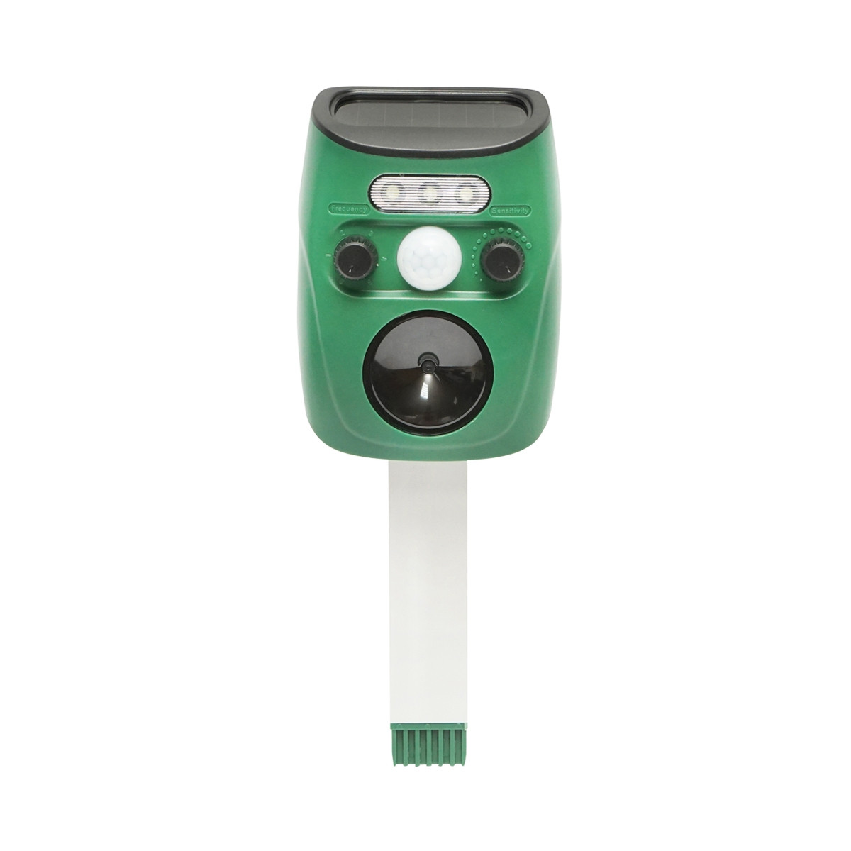 Aparat solar cu senzor de miscare, ultrasunete si lumini pentru alungarea cainilor, pisicilor, vulpilor, pasarilor, Cod: BSN0010 Echivalență: