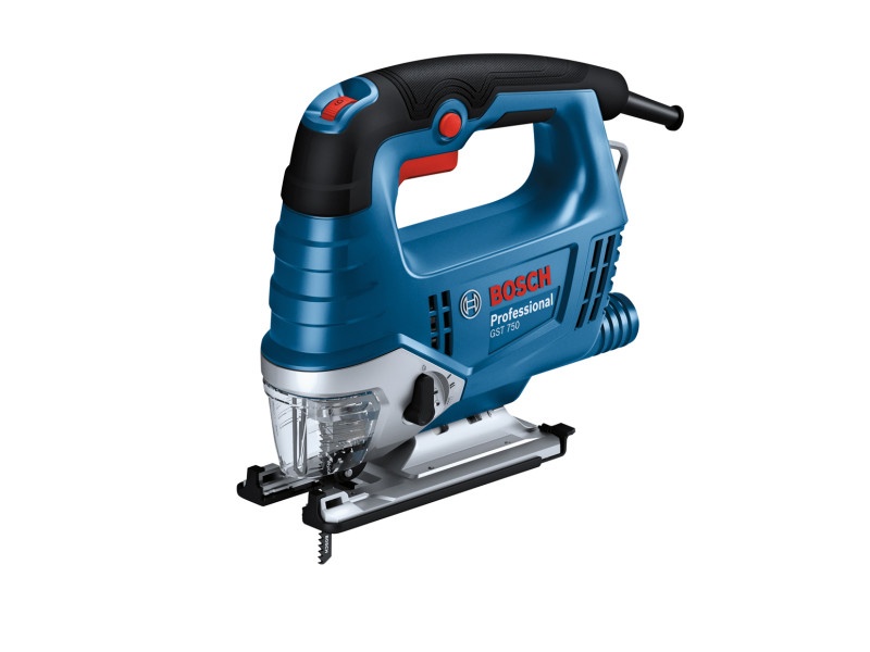 BOSCH ferăstrău de derulare GST 750 cu mâner, tăiere reversibilă în carcasă / 520 W