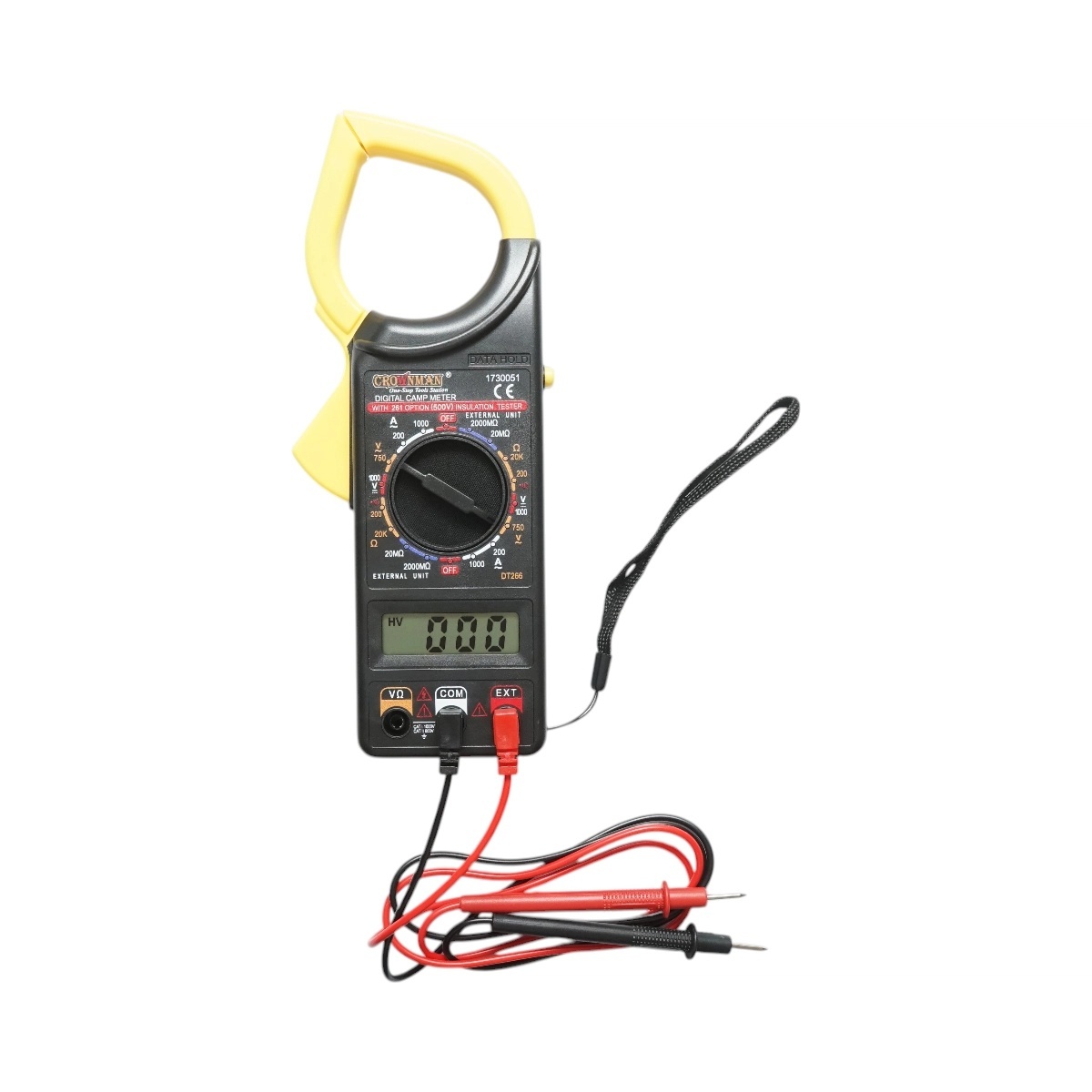 clampmetru ac/dc Clampmetru digital universal, 6 functii masurare 1000V DC, 750V AC, 1000A AC Crownman, CROWNMAN, DISUG41