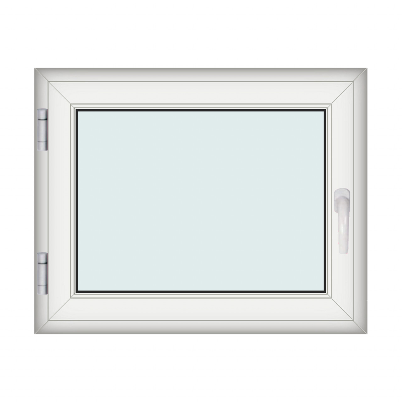 Fereastra 100x80cm, 1 canat, alb, stanga si rabatare, Klass, 7cm, 6 camere, 2 garnituri