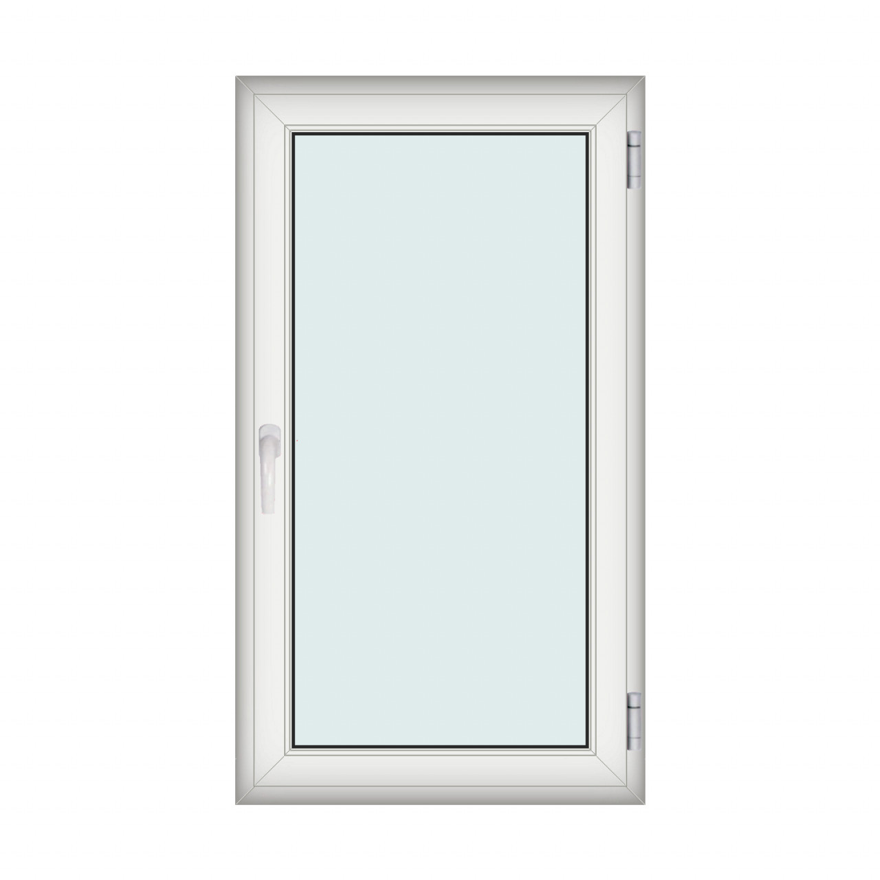 Fereastra 90x160cm, 1 canat, alb, dreapta si rabatare, Klass, 7cm, 6 camere, 2 garnituri