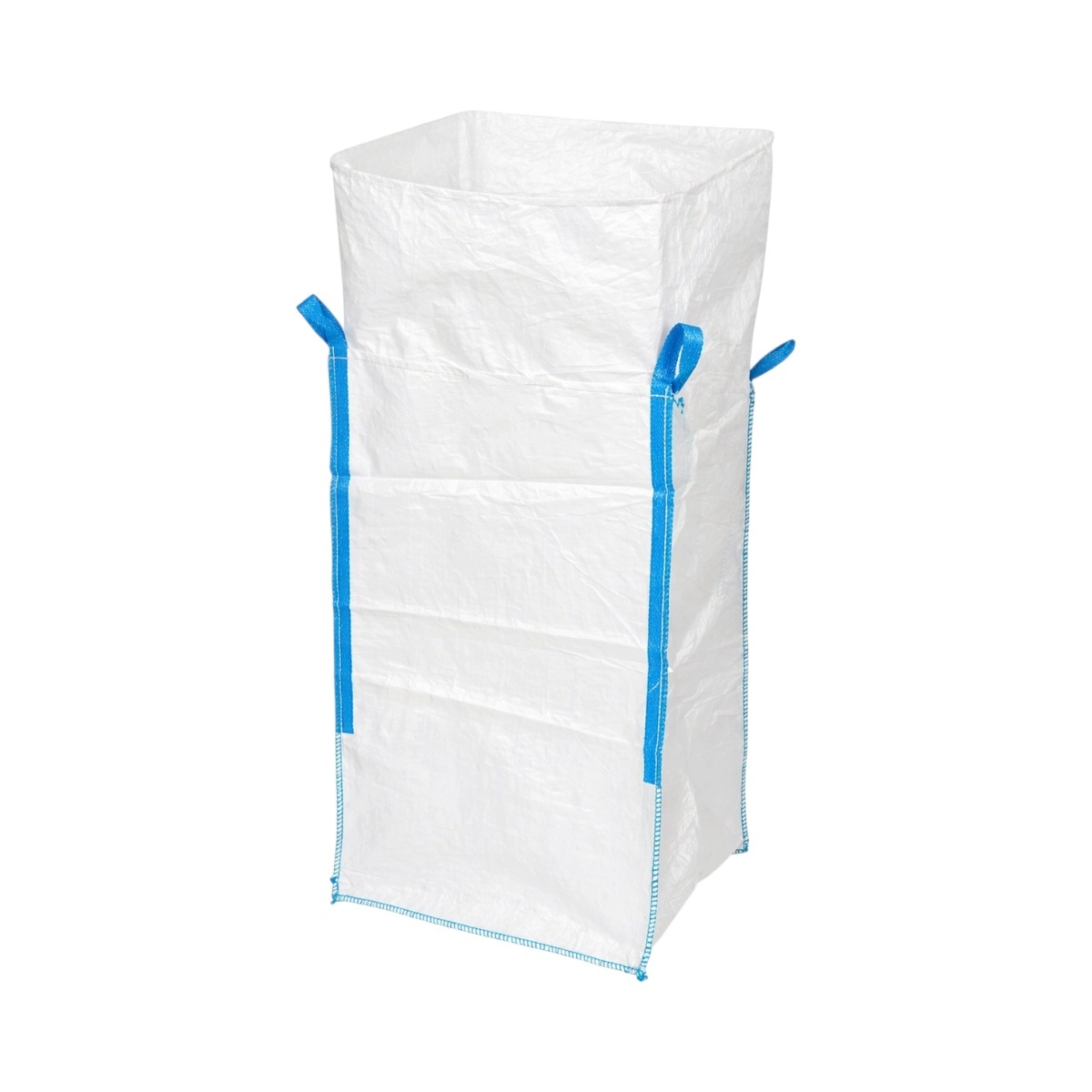 0 Sac big bag 95x95x150cm alb, capacitate 1200kg, tip U-Panel nelaminat, fund plan, top fusta 85cm, DISUX06