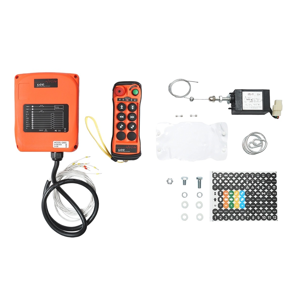 0 Telecomanda wireless pentru troliu Tractor Forestier cu mecanism de reglarea turatiei motor din telecomanda, fara functia de retinere model Q 12V,