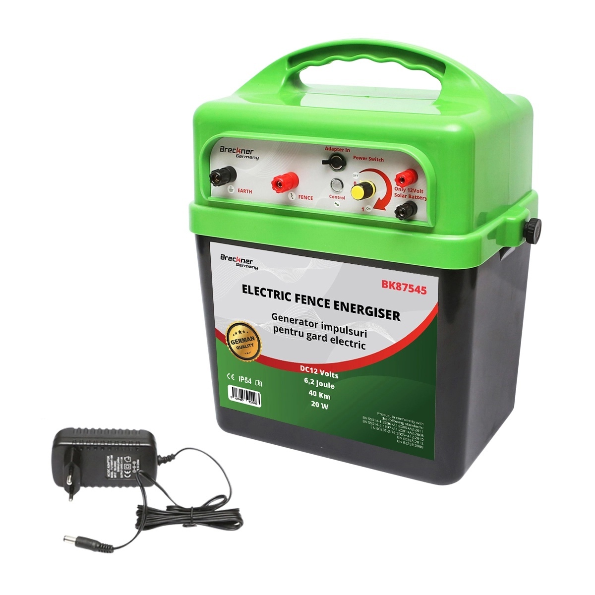 aparat electric injectat tutun   senator container slim Aparat generator impulsuri DC 220V/AC 12V 6.2 Joule, 40 km gard electric Breckner Germany, BRECKNER GERMANY, BK87545