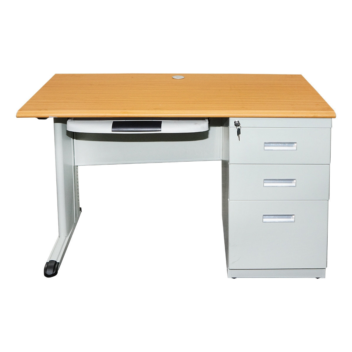 sertare Birou metalic cu 3 sertare si blat din pal 1200 x 600 x 750H mm, Cod: BK77709, Echivalență: DISEV91, Breckner Germany