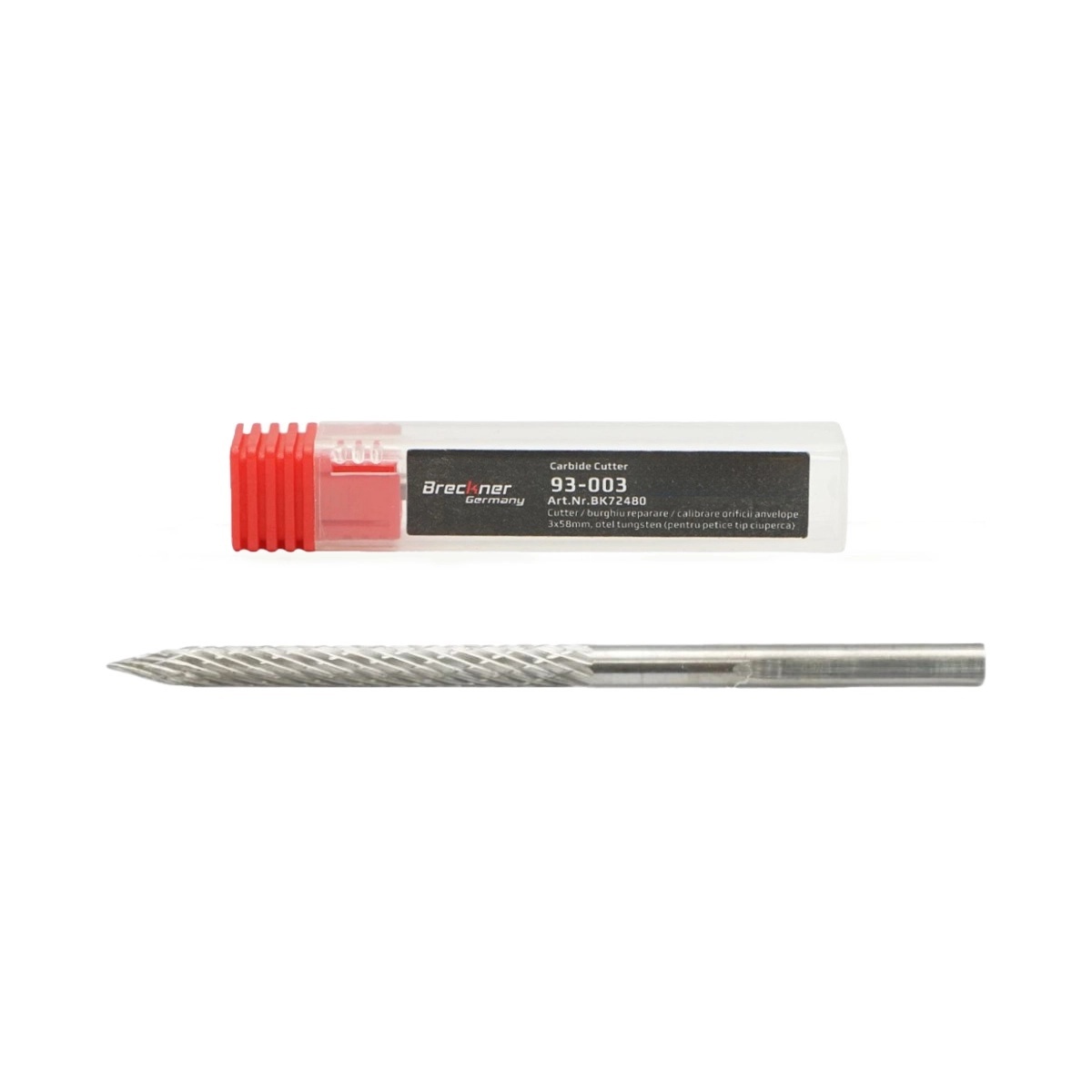 vulcanizare & depozit anvelope srl Burghiu cutter calibrare orificii petice anvelope tip ciuperca 3x58mm otel tungsten 94-003 Breckner Germany, BRECKNER GERMANY, BK72480