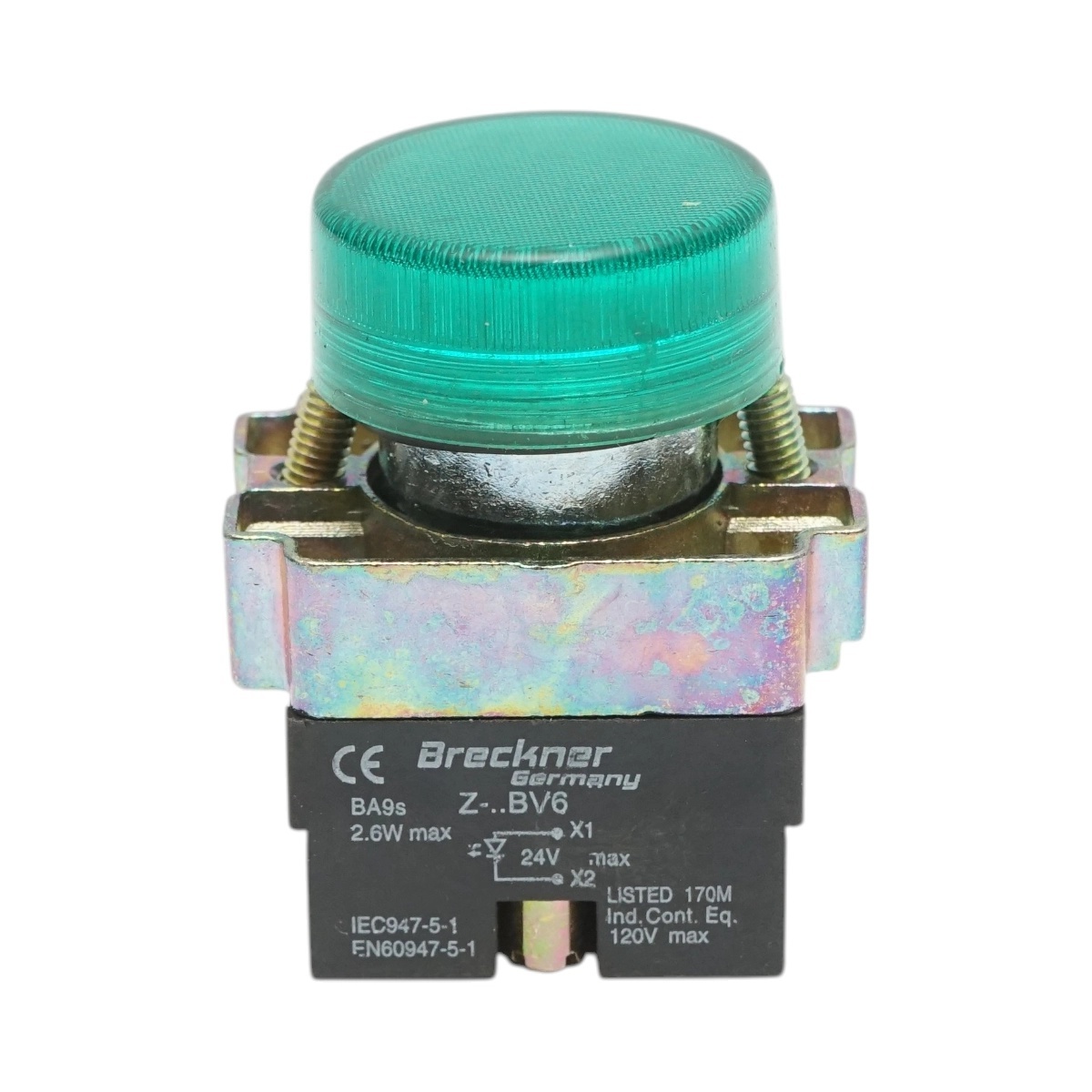 bloc masura monofazat Buton indicator LED verde 24V LAY5 Breckner Germany, BRECKNER GERMANY, BK76414
