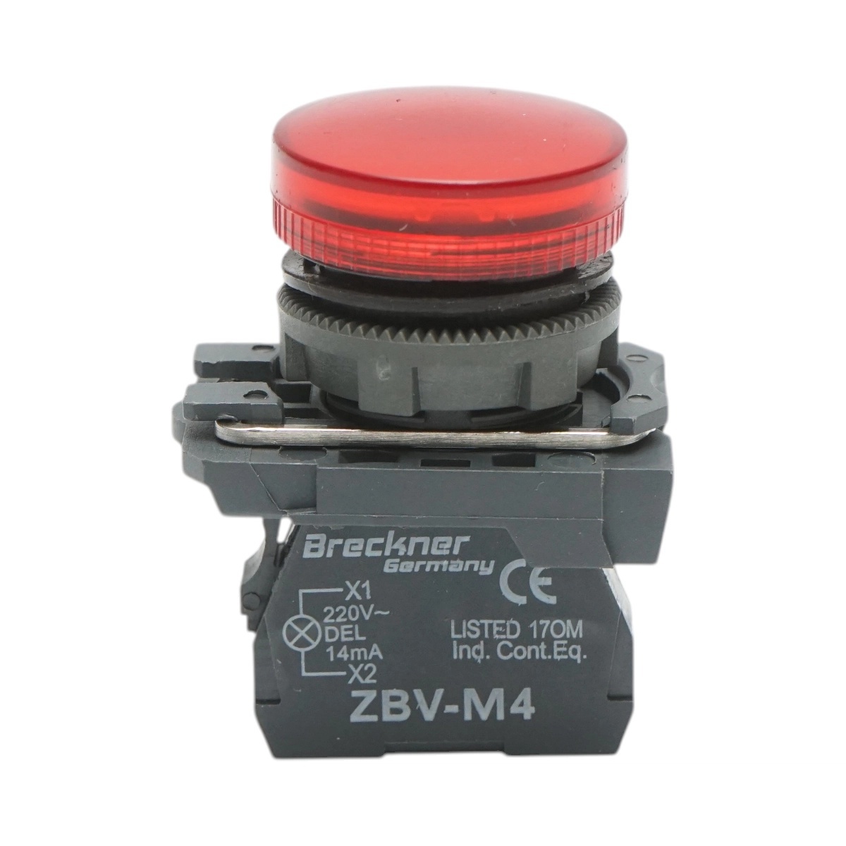 bloc masura monofazat Indicator semnalizare LED rosu 1NO+1NC, 220V, 14mA, TB5 Breckner Germany, BRECKNER GERMANY, BK76523