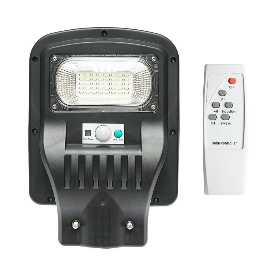 Lampa solara LED iluminat stradal 50W, 6500K, IP65 cu panou solar, senzor de miscare si telecomanda, Cod: BK69852 Echivalență: DISLT16, Breckner