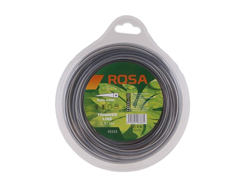 mașina de tuns parul ROSA sfoară de tuns iarba 3,15 mm x 15 m pătrat armat