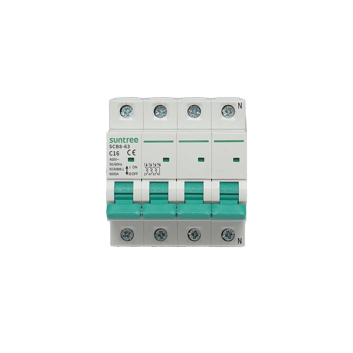 siguranta automata 3p n Siguranta automata tip intrerupator 3P+N, 16A 400VAC Suntree, SUNTREE, DISMB45