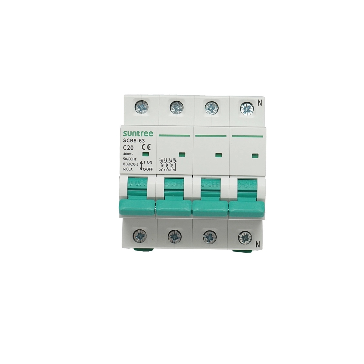 siguranta automata 3p n Siguranta automata tip intrerupator 3P+N, 20A 400VAC Suntree, SUNTREE, DISMB46
